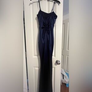 Navy blue prom dress